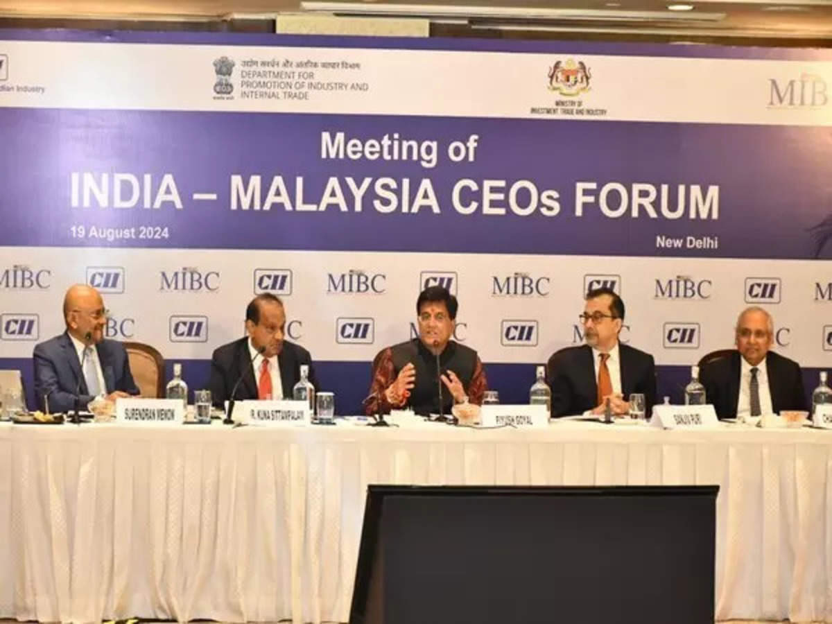 Piyush Goyal invites Malaysian businesses to invest in India’s oil, gas, and electronics sectors – Business Insider India