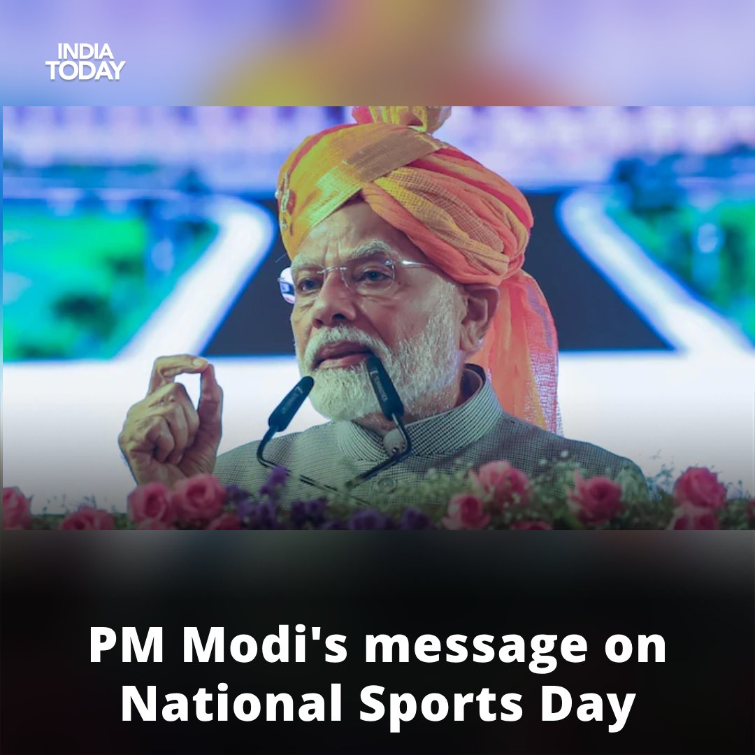 PM Modi’s message on National Sports Day: Government committed to support – India Today