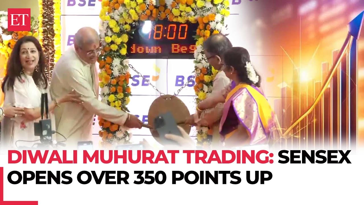 Diwali Muhurat trading 2024 live: BSE Sensex opens over 350 points up in Samvat 2081; Nifty50 near 24,300 – The Times of India